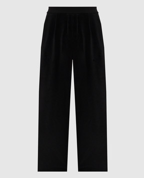 Rhude Black velvet sweatpants RHFW26TP01355