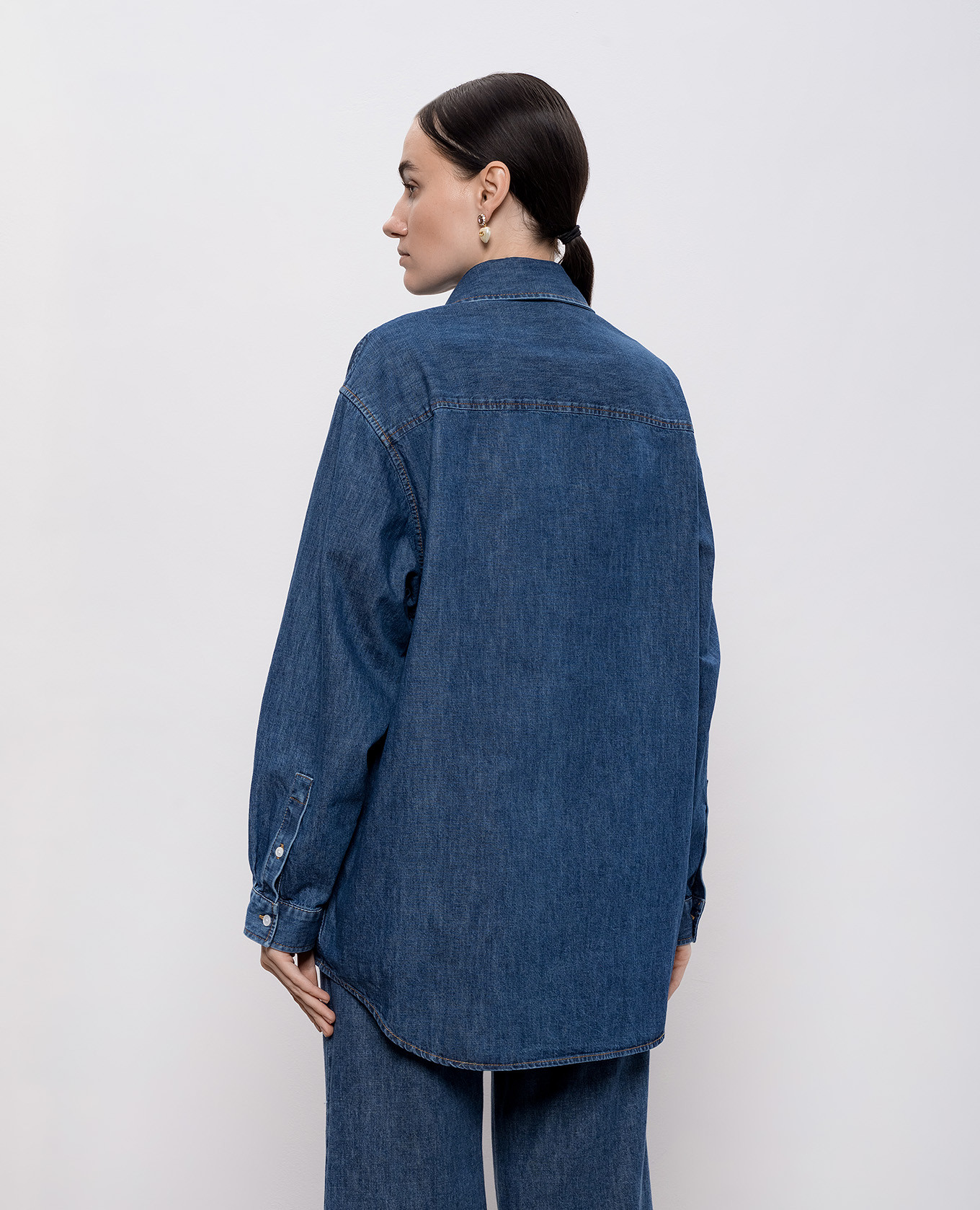 Blue denim shirt Valentino 4