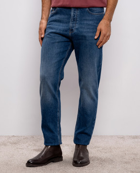 Brunello Cucinelli Blue jeans with logo M283PO1090