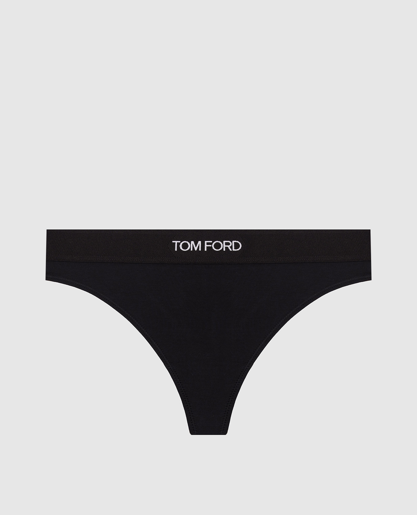 

Black logo pattern thong panties Tom Ford