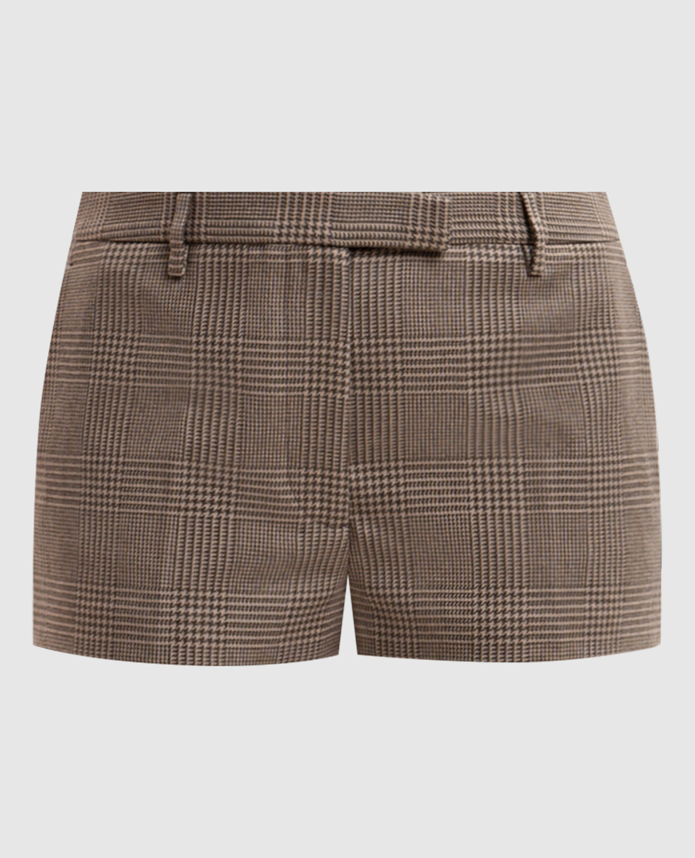 Shorts van wol met patroon