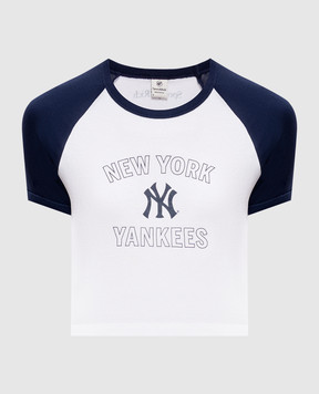 Sporty & Rich Yankees Arch Baby Cropped T-Shirt TO1391418694WH50