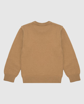 Ami Paris Children's brown wool sweater KKS847018