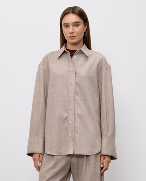 Brunello Cucinelli Beige wool shirt MP550M1M06