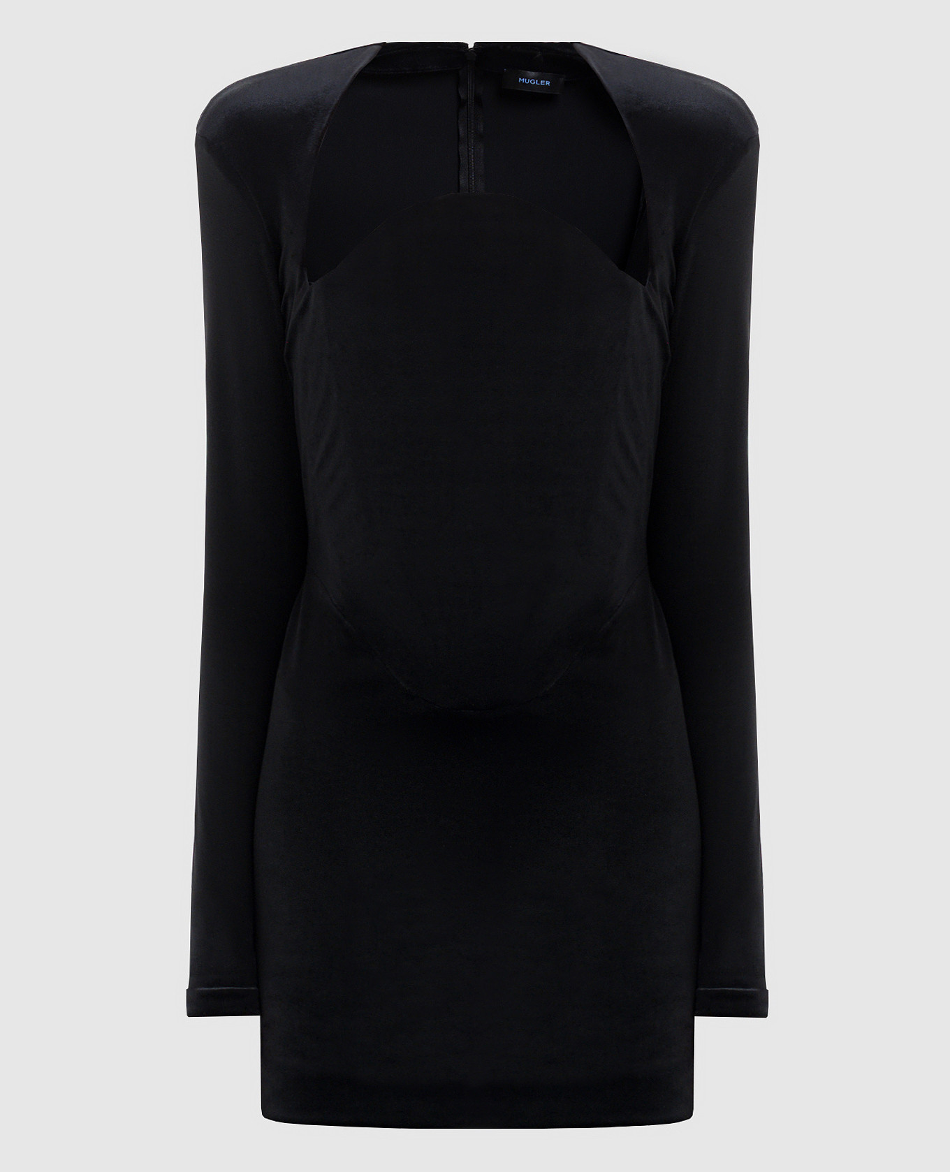Black velvet mini dress Thierry Mugler