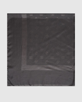 Dolce&Gabbana Gray silk and cashmere scarf FS209AGDD0W