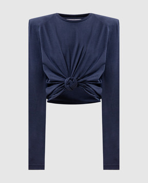 Magda Butrym Blue top with branded knot BLOUSE14317726
