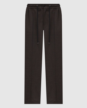 Dolce&Gabbana Brown wool pants GP1O1THU2BO