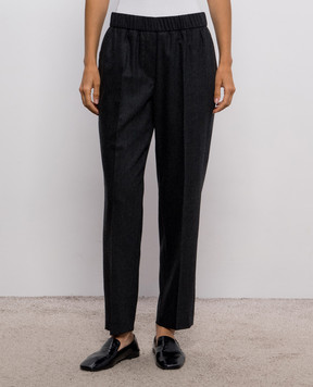 Peserico Gray pants with wool A04572Z03358