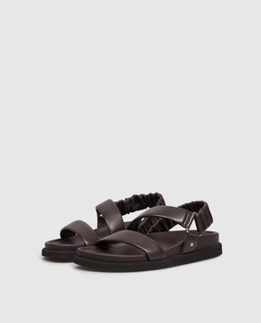 Max Mara Brown leather sandals MXAMACRO MXAMACRO