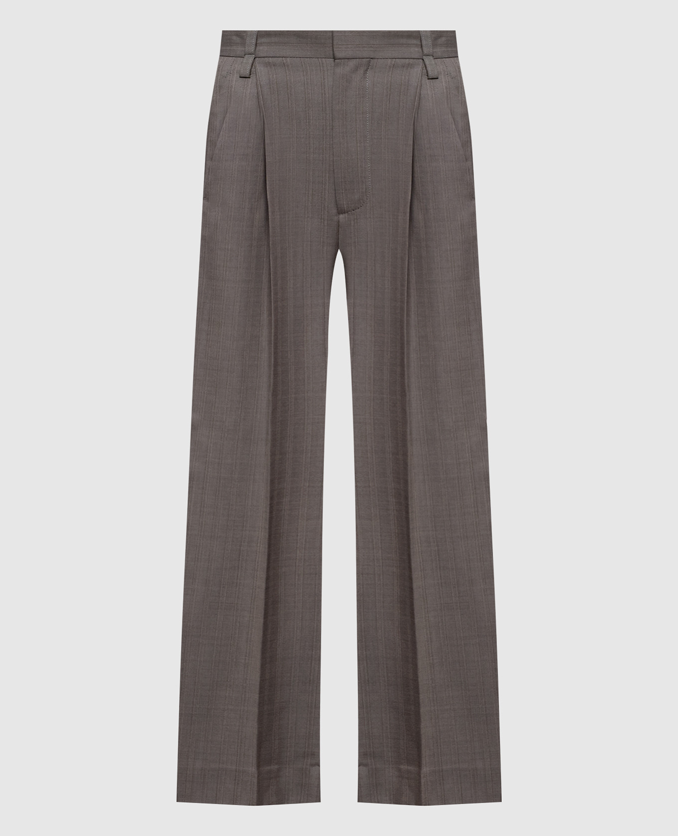 Gray wool pants