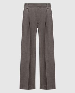 Victoria Beckham Gray wool pants 1226WTR007113A
