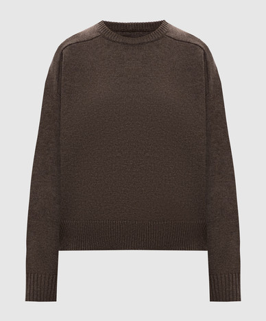 Brown Breha wool and cashmere sweater