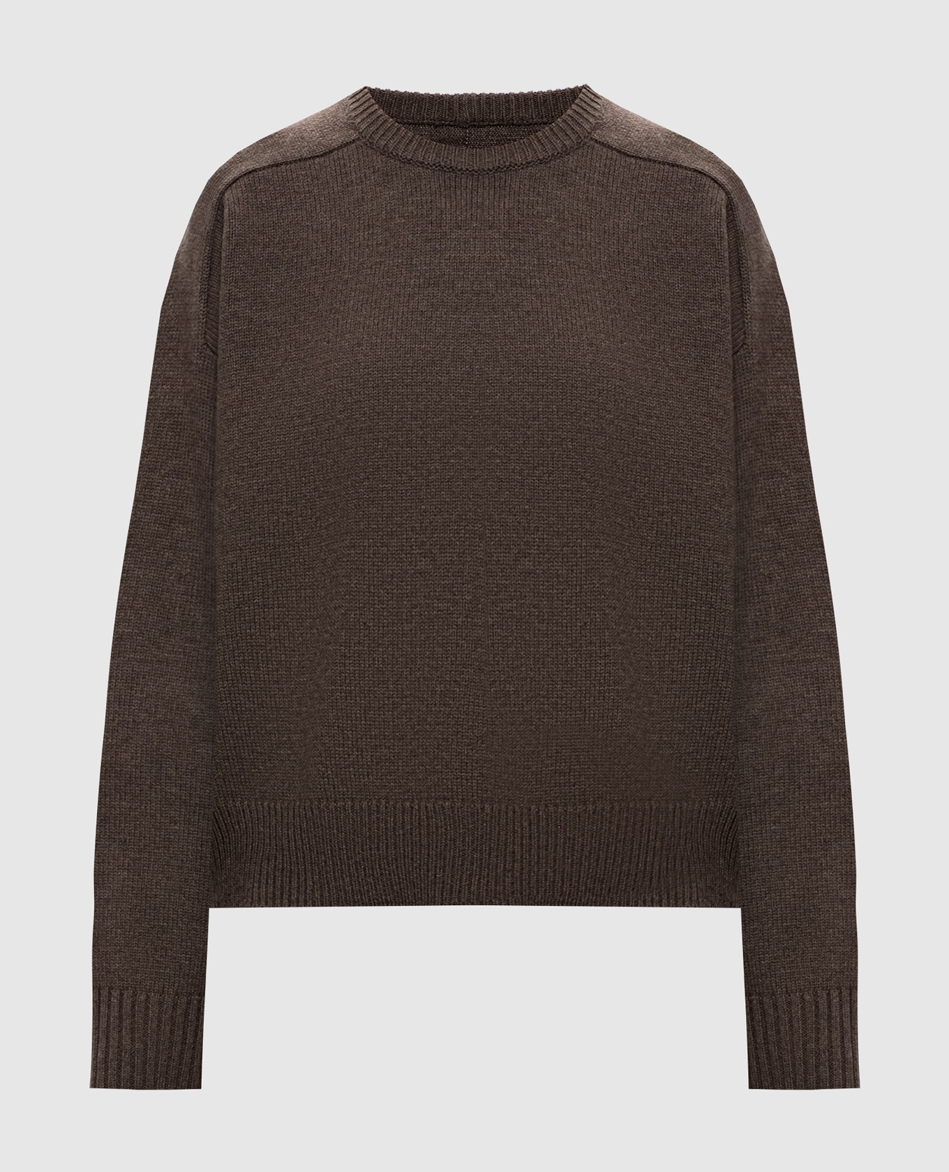 Brown Breha wool and cashmere sweater