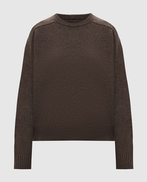 Loulou de Saison Brown Breha wool and cashmere sweater BREHA