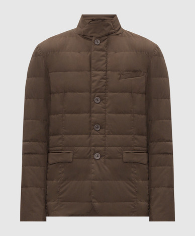 Braune Daunenjacke