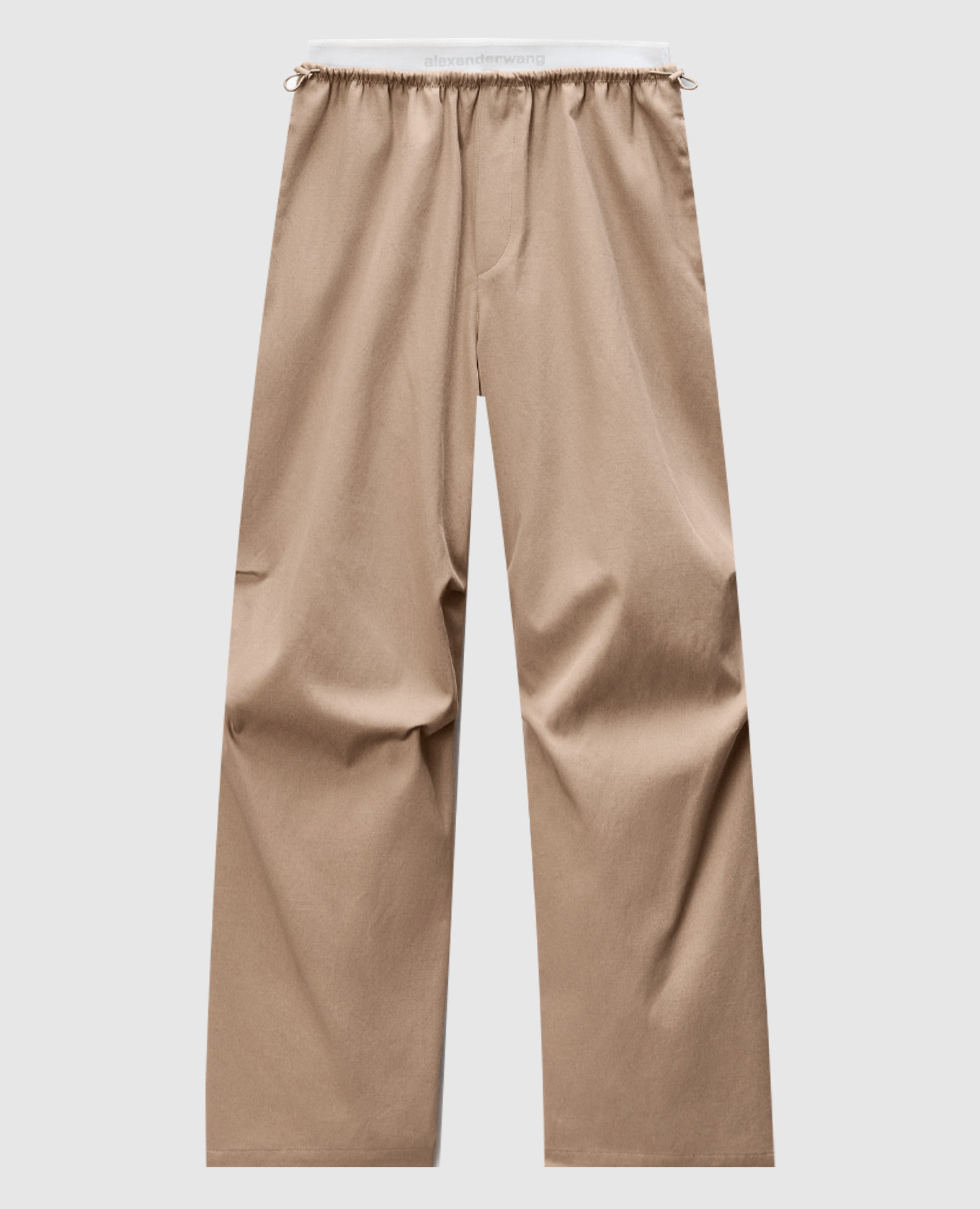 

Beige pants with logo Alexander Wang