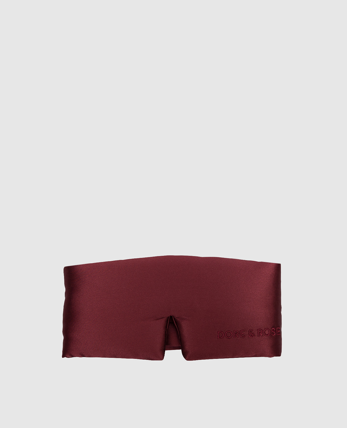 Burgundy silk sleep mask