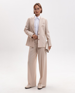 Peserico Beige wool jacket with lurex A0120203359