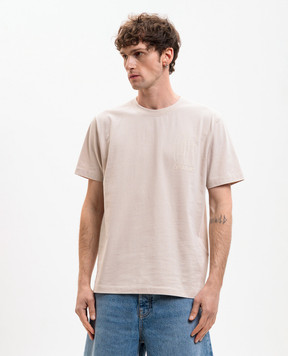Off-White Outline Double Arrow Beige T-Shirt 44MAA027S26J003
