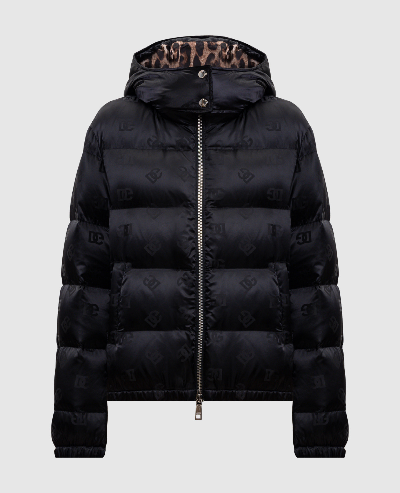 

Black DG patterned down jacket Dolce&Gabbana