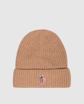Moncler Grenoble ENFANT Children's brown wool hat K29573B00002M1241