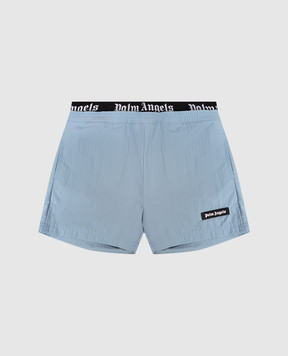 Palm Angels Children's blue swim shorts PBFD005S26FAB001