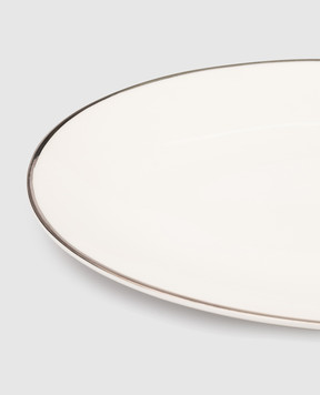 Geminiano Cozzi 1765 Ducale white oval porcelain plate TTCFL20269071