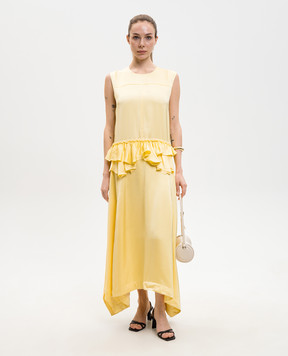 Jil Sander Yellow dress with ruffles J02CT0575J65022