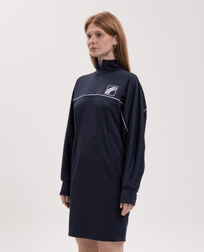 Maison Margiela MM6 Blue dress with contrasting print S62DA0103M25046
