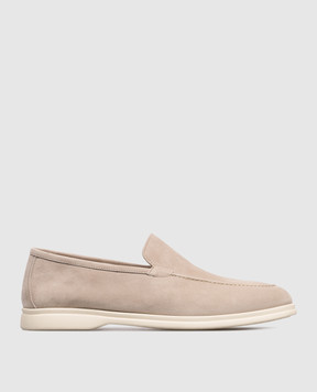 Pini Parma Beige suede loafers SHOXMOCBEI