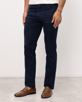 Stefano Ricci Blue slim jeans with embroidered logo MFT63B1040TR196L
