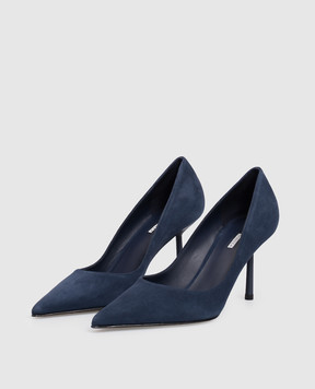 Le Silla Bella blue suede shoes 4215C080BMPPVEP