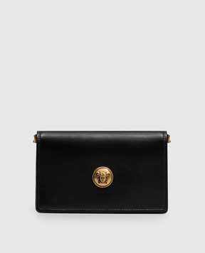Versace Emblème black leather crossbody bag 10264871A17449