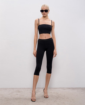 Tom Ford Black shorts with logo pattern PAJ102JEX166