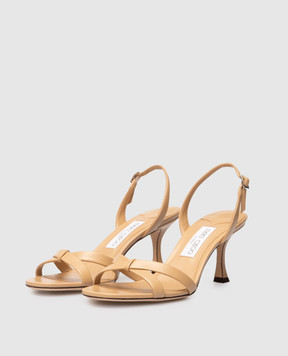 Jimmy Choo Beige leather sandals ELSY ELSY70NAP