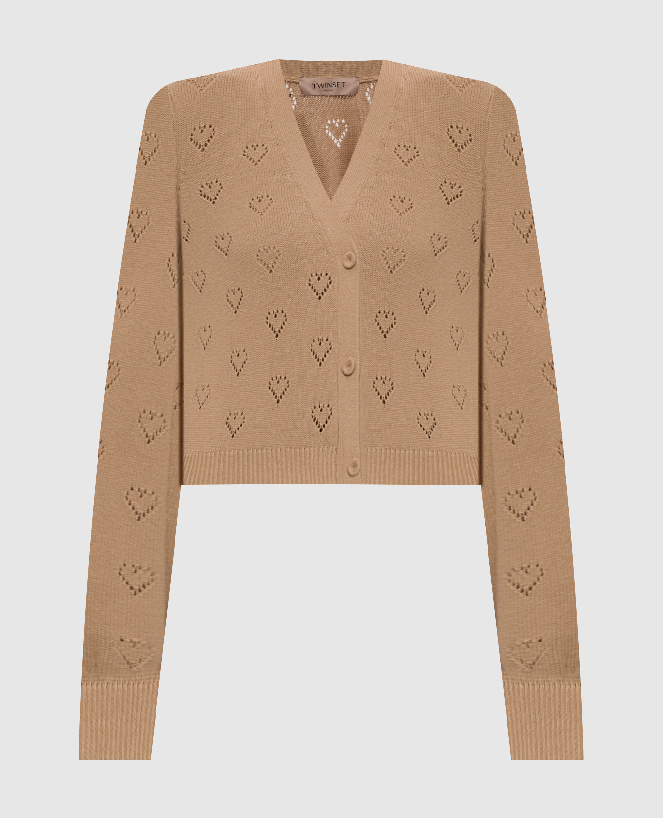 Brown cashmere cardigan