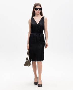 Maison Margiela MM6 Black skirt with embroidered emblem S62ME0029M35880