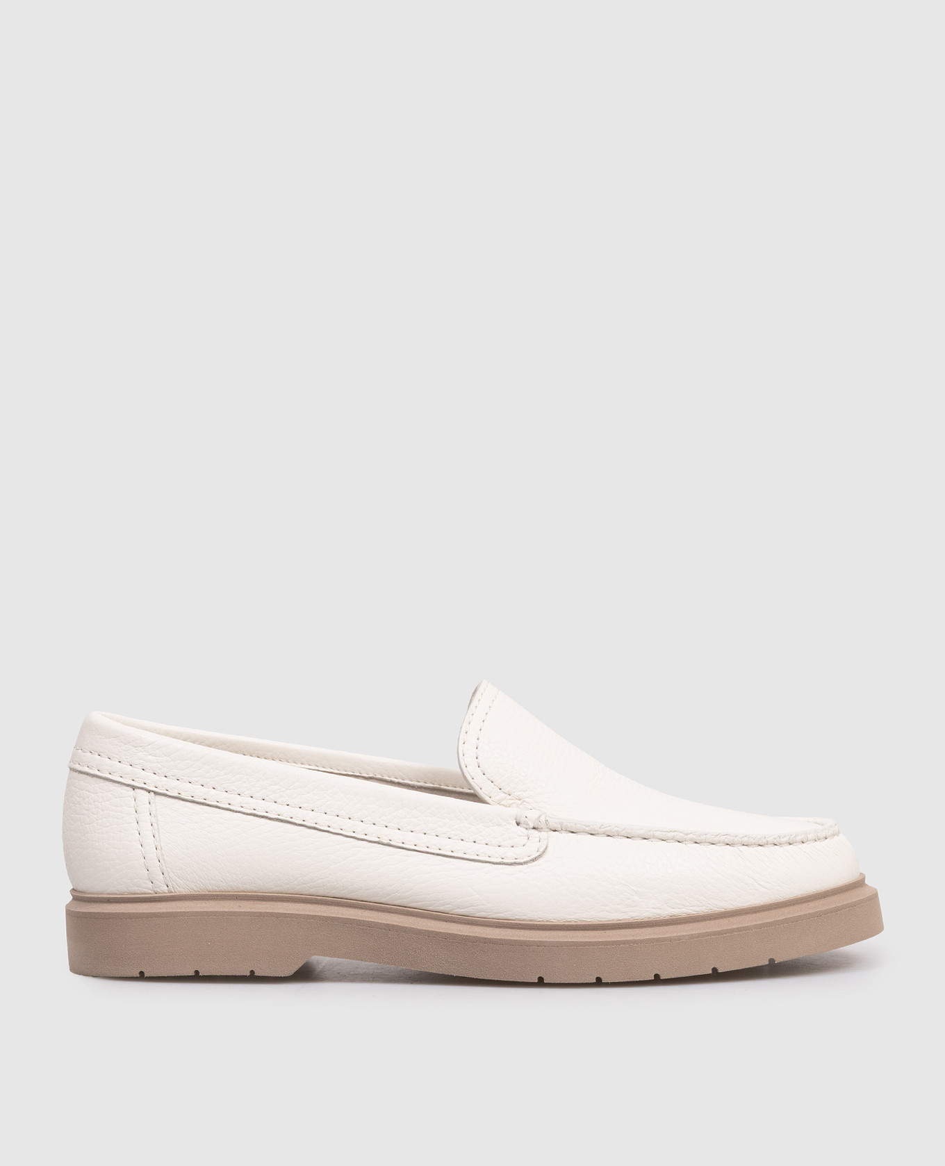 White leather loafers Brunello Cucinelli