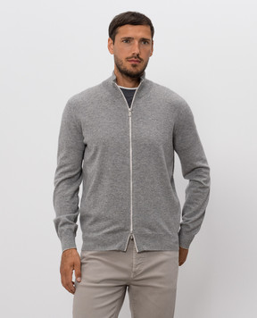 Brunello Cucinelli Gray cashmere cardigan M2200106