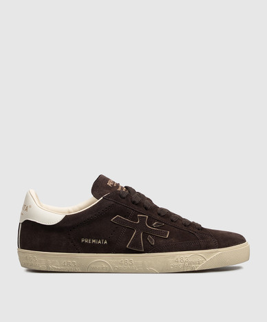 Brown suede Steven sneakers