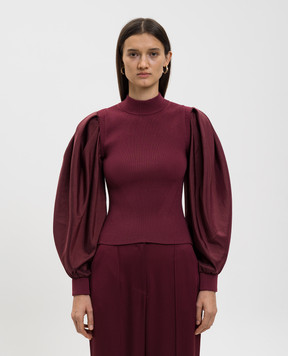 Simkhai Jackie burgundy top 5252164B