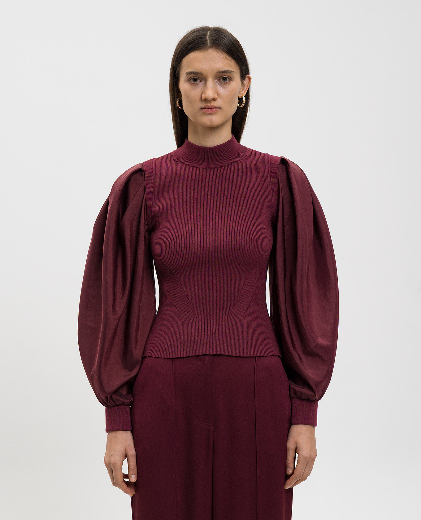 Jackie burgundy top Simkhai 3