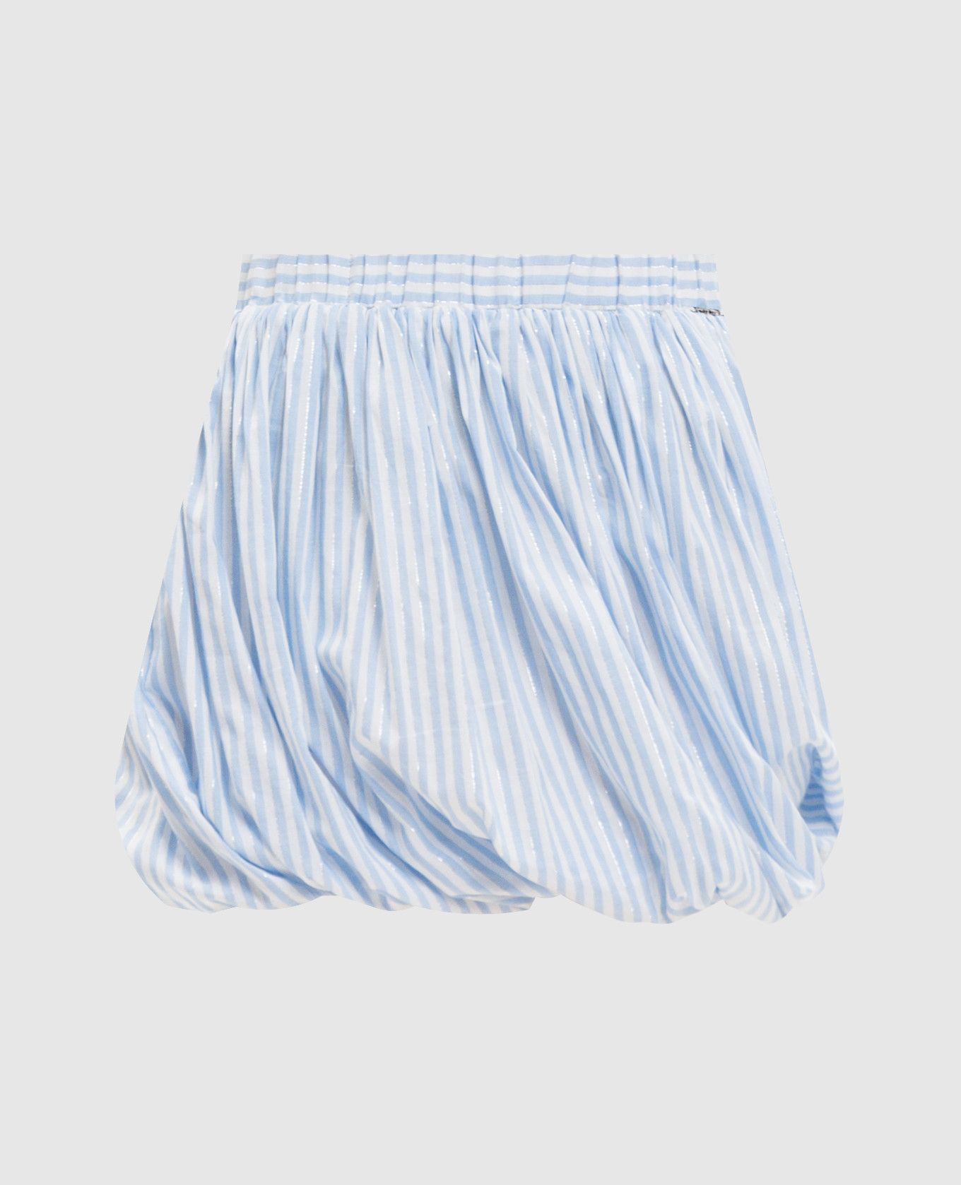 Jupe à rayures bleues avec drapé