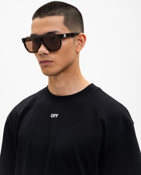Off-White Earth brown sunglasses OW10496064133