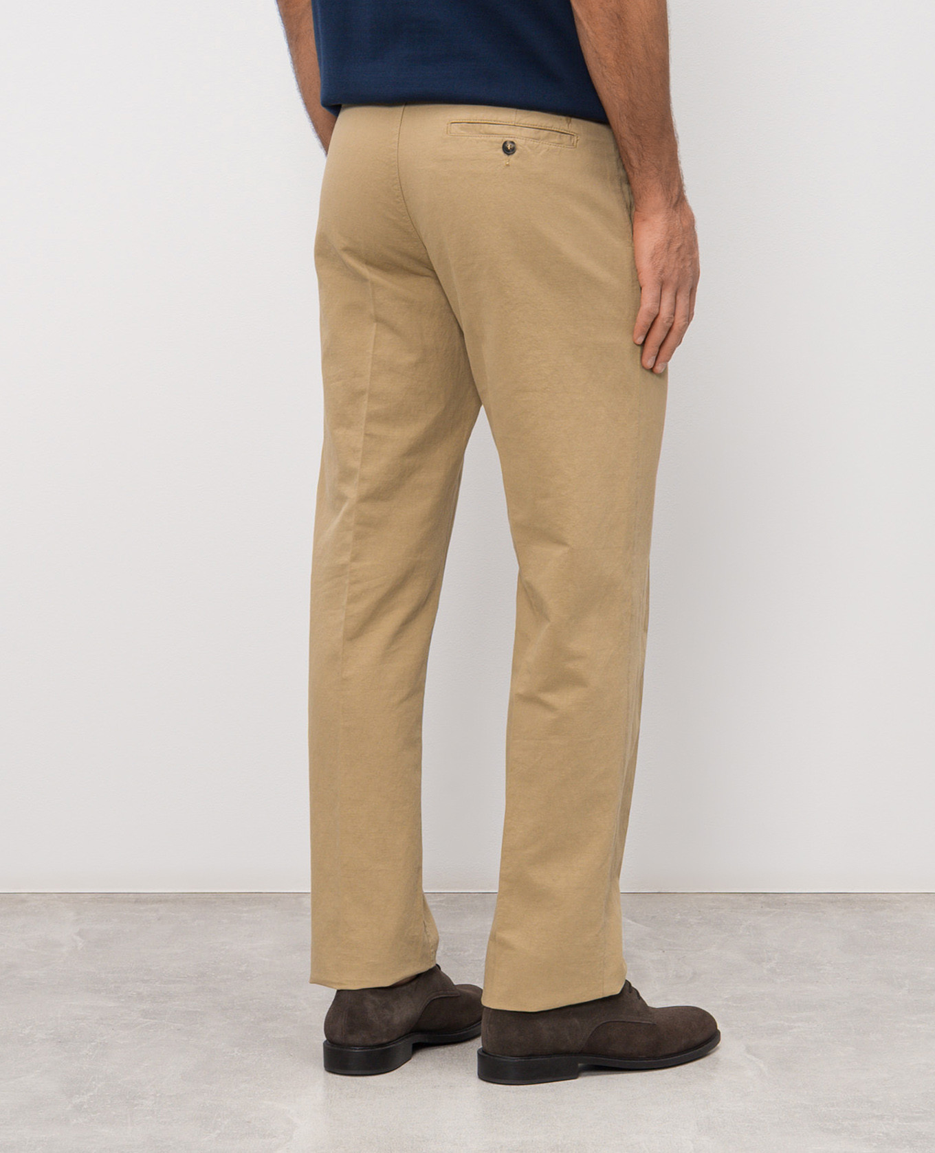 Brown linen pants Trussardi 4