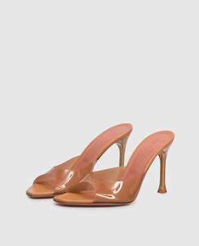 Amina Muaddi Alexa Brown Mules 16S366066ALE