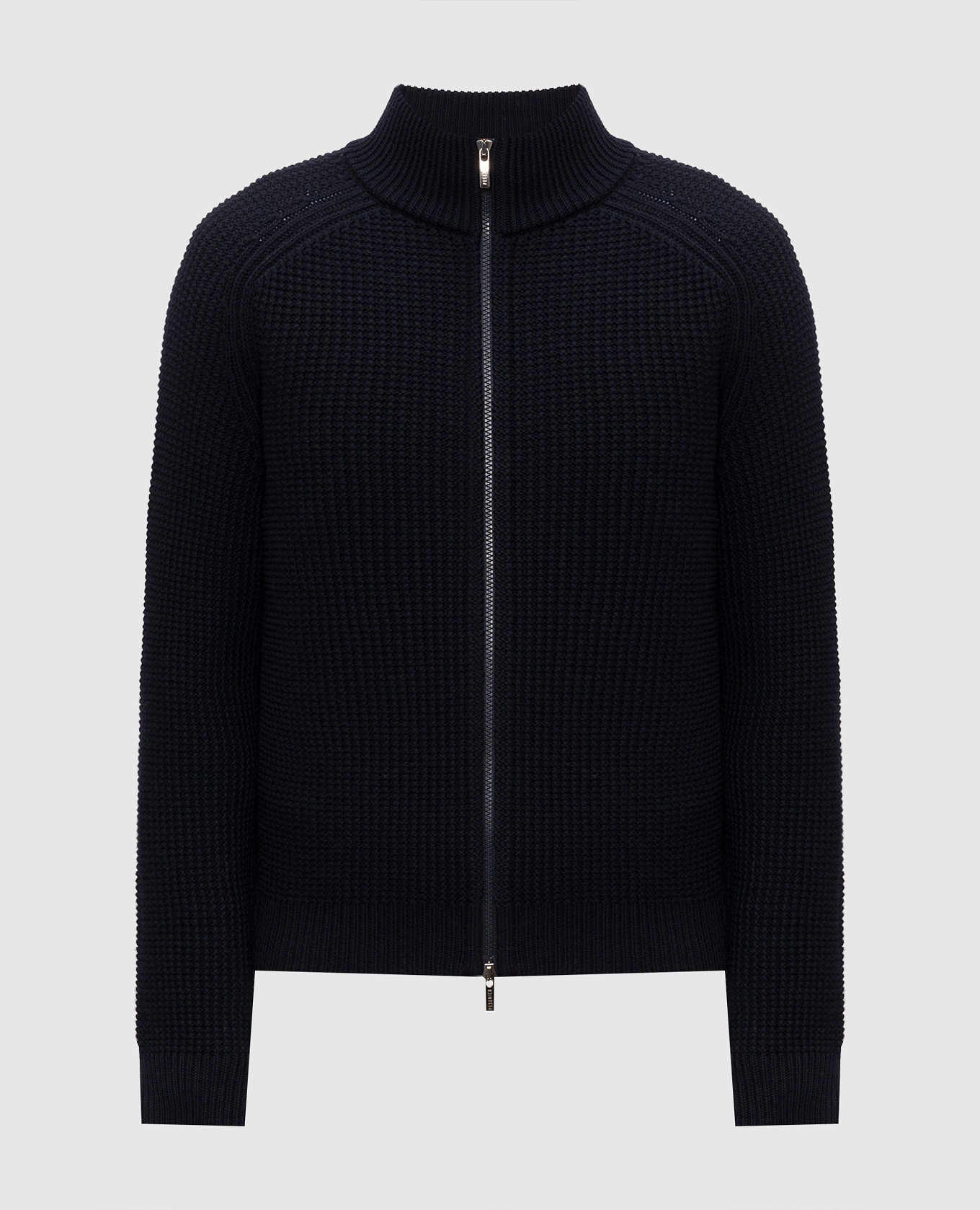 Blue wool cardigan