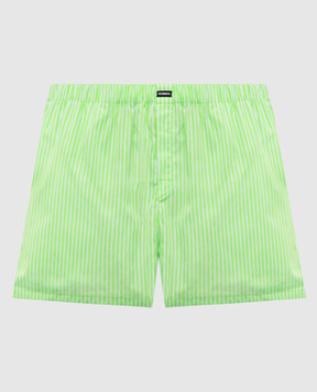 Vetements Green striped shorts WE76SS390ES