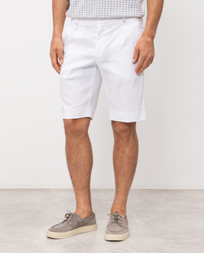 Stefano Ricci White linen shorts M1T6100180LCTL1U